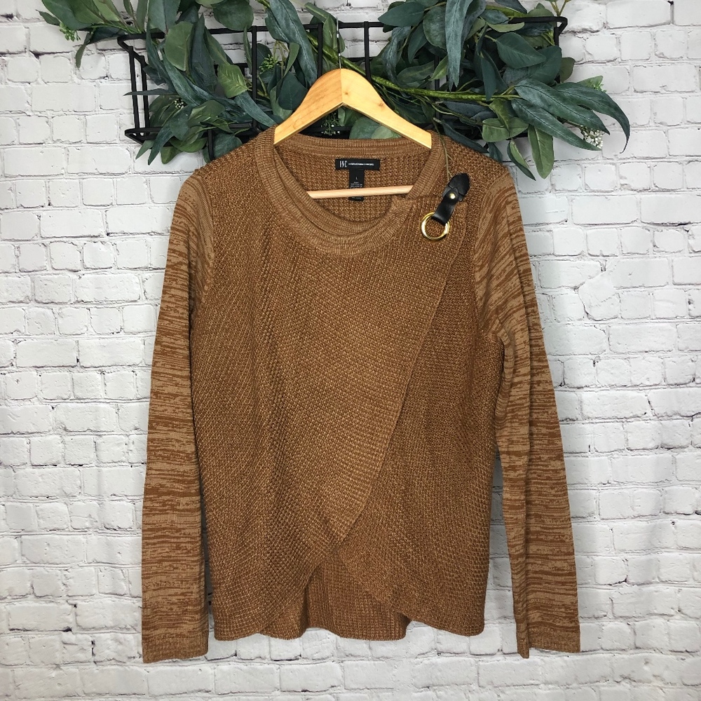 INC International Concepts Camel Brown Sweater